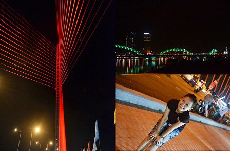 Giới trẻ Đà Nẵng “mê mệt” vẻ đẹp của 2 cây cầu mới - 10 Tràn ngập tiếng cười trên hai cây cầu mới được khánh thành tại Đà Nẵng