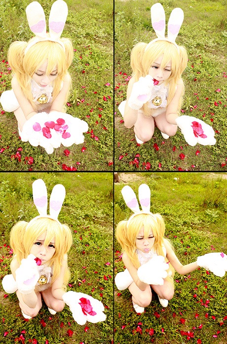 "Công chúa" cosplay Chibi hóa thành thỏ con đáng yêu - 2 Trang phục thỏ con màu trắng do Chibi tự tay chuẩn bị