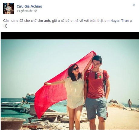 Cư dân mạng rào rào khoe ảnh đi chơi đẹp lung linh - 1 Quán quân facelook Ngọc Chiến khoe ảnh trên facebook.