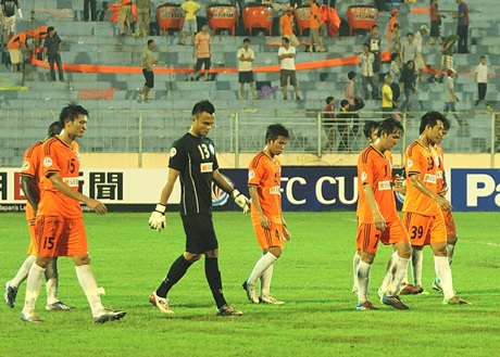 Nỗi buồn của các cầu thủ SHB Đà Nẵng