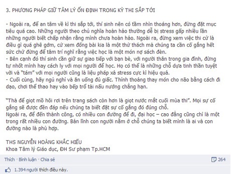 Thầy giáo “hot boy” tư vấn bí quyết đối phó áp lực thi cử - 3 Thầy giáo “hot boy” tư vấn bí quyết đối phó áp lực thi cử