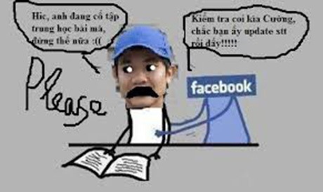 Cận ngày thi, sĩ tử không dứt được "cơn nghiện" Facebook - 3 Ảnh minh hoạ Facebook gây nghiện không kém gì chất kích thích.