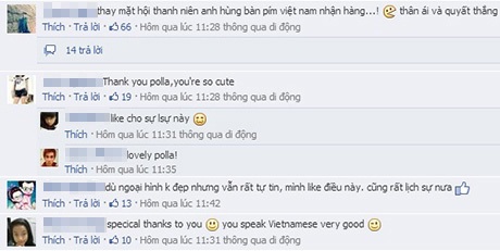 "Hot girl xấu lạ" Thái Lan làm clip gửi tặng… fan Việt - 4 Hot girl xấu lạ Polla chia sẻ rằng cô bạn thích ăn bún chả Việt Nam