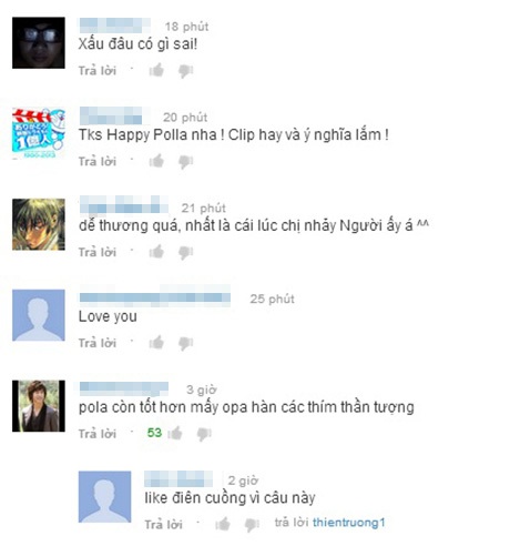 "Hot girl xấu lạ" Thái Lan làm clip gửi tặng… fan Việt - 3 Hot girl xấu lạ Polla chia sẻ rằng cô bạn thích ăn bún chả Việt Nam