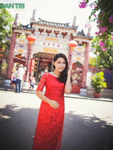 Ngắm Miss Teen Phương Thảo duyên dáng trong tà áo dài - 3 Hoàng Dung
