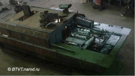 Cách “hóa phép” xe tăng Việt thành “hàng khủng” - 15 Để chế tạo xe BMPT-K-64 quy trình thực hiện tương tự như chế tạo, nâng cấp lại xe T-55.