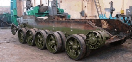 Cách “hóa phép” xe tăng Việt thành “hàng khủng” - 14 Để chế tạo xe BMPT-K-64 quy trình thực hiện tương tự như chế tạo, nâng cấp lại xe T-55.