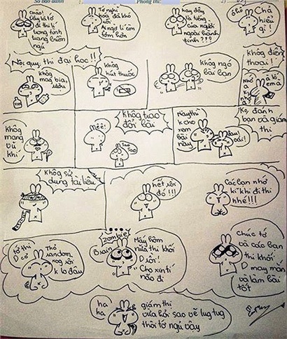 Những tờ giấy nháp "bá đạo" của sĩ tử mùa thi - 6 Thừa thời gian, thí sinh vẽ ngộ nghĩnh lên giấy nháp môn thi Vật lý kỳ thi Đại học 2013
