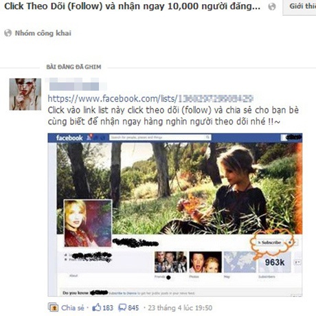 Ngán ngẩm người trẻ đem tiền đổi lấy danh ảo trên Facebook - 1 Chiêu tạo subcriber ảo được quảng bá rầm rộ trên mạng