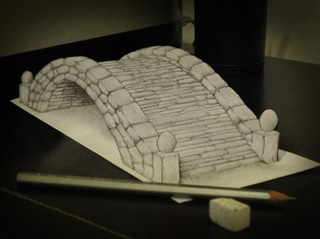 Những bức tranh 3D bằng bút chì thu hút người xem như ma thuật