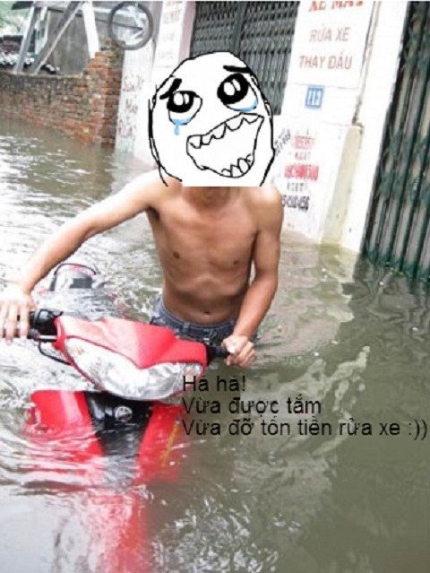 Hà Nội “phố hóa sông”, cư dân mạng nhộn nhịp chế ảnh  - 6 Mai Châm