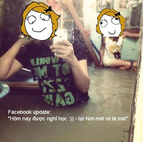 Hà Nội “phố hóa sông”, cư dân mạng nhộn nhịp chế ảnh  - 7 Mai Châm