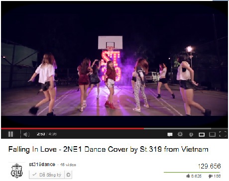 St.319 gây "sốt" với clip cover "Falling in love" của 2NE1 - 1 Mai Châm