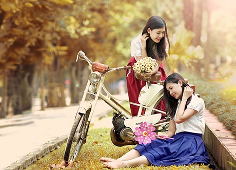 Nữ sinh cao 1,72m lãng mạn giữa trời thu Hà Nội - 3 Mai Châm