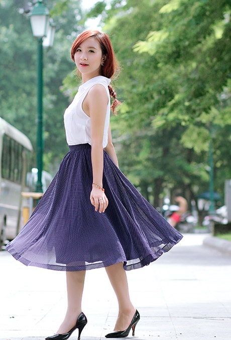 Thiếu nữ lãng mạn với phong vị cổ điển ngày chớm thu - 3 Mai Châm