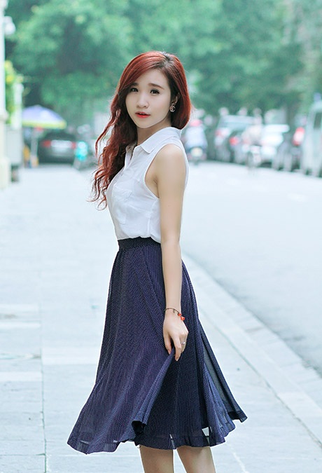 Thiếu nữ lãng mạn với phong vị cổ điển ngày chớm thu - 6 Mai Châm