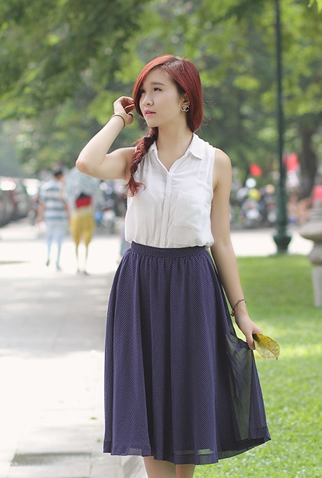 Thiếu nữ lãng mạn với phong vị cổ điển ngày chớm thu - 12 Mai Châm