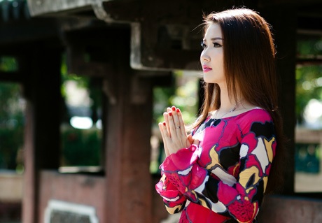 Nữ sinh 9X Nhạc viện khoe dáng với áo dài - 13 Hoàng Dung