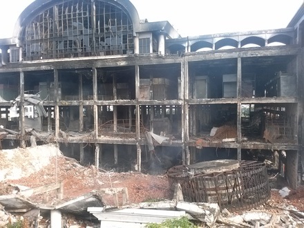 Toàn cảnh trung tâm, không ai còn nhận ra một trung tâm thương mại lớn bậc nhất của Hải Dương.