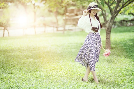 Nữ sinh Sài thành tinh khôi trong nắng thu - 11 Hoàng Dung