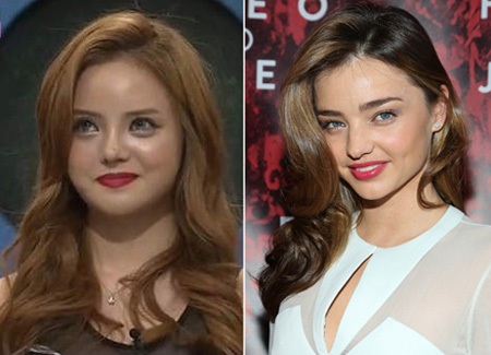 Yuh Reum Hong so sánh với Miranda Kerr.