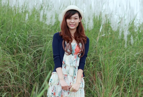 Nữ sinh 1m75 khoe dáng xinh tươi tuổi 18 - 1 Hoàng Dung