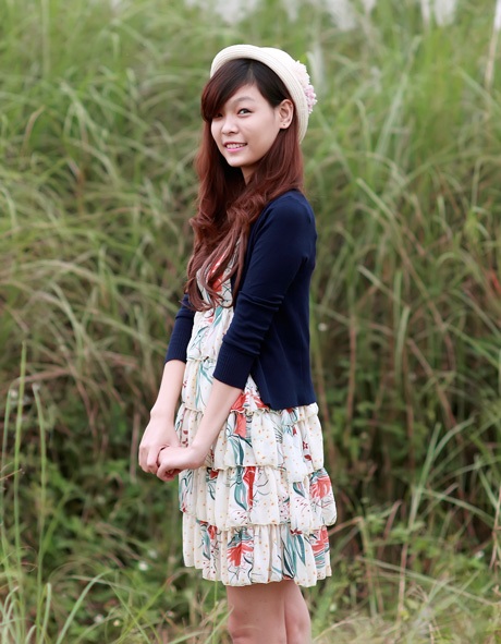 Nữ sinh 1m75 khoe dáng xinh tươi tuổi 18 - 11 Hoàng Dung