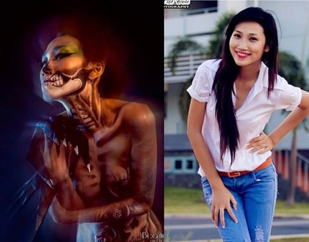 Những "hotgirl" nổi tiếng với nghệ thuật body painting - 3 Những hotgirl nổi tiếng với nghệ thuật body painting