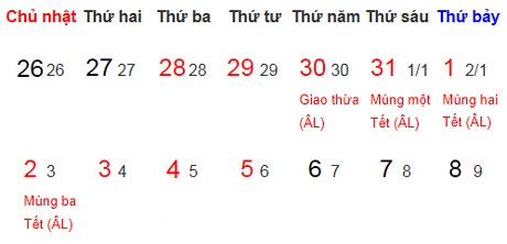 Chốt phương án nghỉ Tết 9 ngày - 2 Tết Giáp Ngọ người dân được nghỉ 9 ngày. (