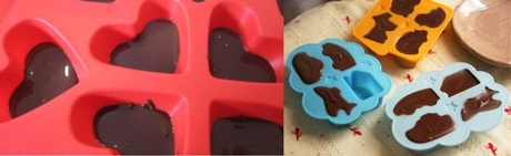 Hướng dẫn làm chocolate chân dung độc đáo tặng “người ấy” - 11 Bước 5: Làm tan chảy chocolate trắng bằng cách cho chocolate trắng vào túi nilon, bỏ vào bát và
