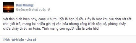 Zone 9 sắp bị đóng cửa: Dân mạng cũng “dậy sóng” - 5 Bạn trẻ lập hẳn fanpage để kêu gọi giữ lại Zone 9