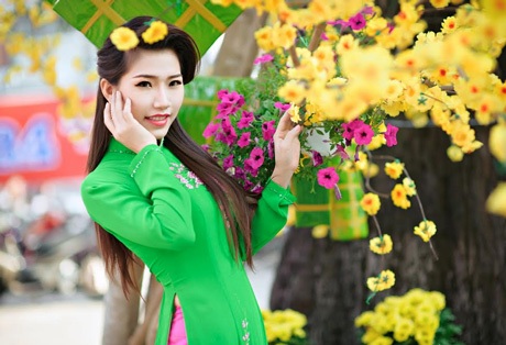 Á khôi Hoàng Y Nhung dịu dàng đón nắng Xuân - 7 Hoàng Dung