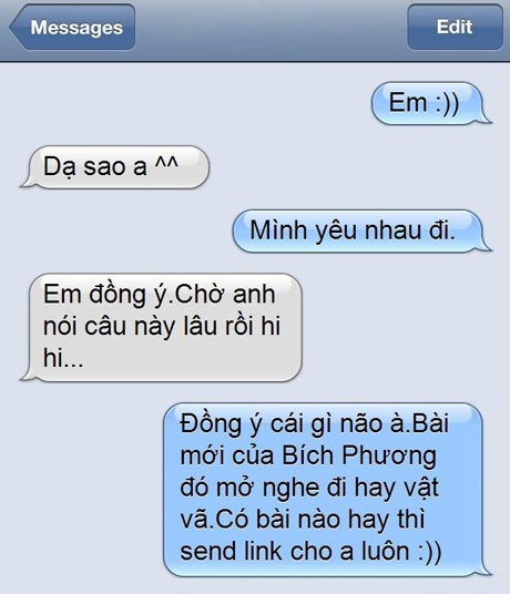 Giới trẻ rào rào “ăn theo” ca khúc “Mình yêu nhau đi” đình đám - 2 ...cho tới những câu chế tếu táo của bạn trẻ.