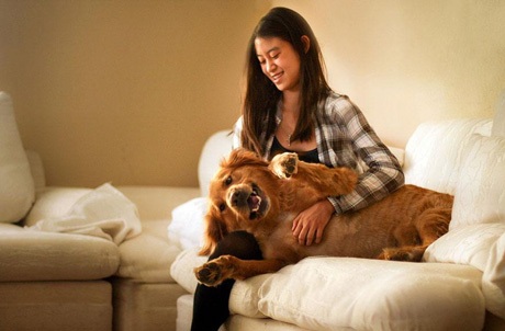 Bộ ảnh về chú chó cưng của cô gái gốc Việt gây “sốt” tại Mỹ - 1 Jessica Trinh và chú chó cưng Chuppy