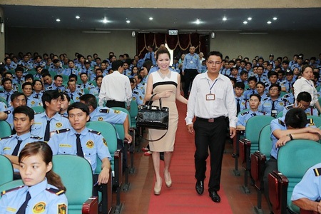 Bảo vệ Long Hoàng sát hạch nghiệp vụ bảo vệ - 2 Chuẩn bị, sẵn sàng trước lễ sát hạch.