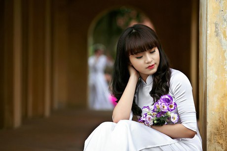 Ngắm nữ sinh học giỏi, nhảy hay rạng rỡ trong tà áo trắng - 10 Lệ Thu