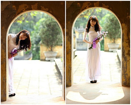 Ngắm nữ sinh học giỏi, nhảy hay rạng rỡ trong tà áo trắng - 12 Lệ Thu
