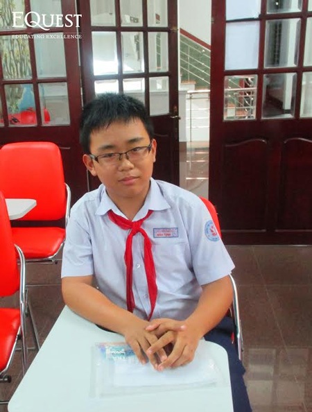 Lê Văn Bảo Tịnh - Thí sinh đạt điểm cao nhất khối 6 vòng 1 EC 2014.