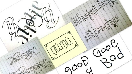 “Căng não” cùng Ambigram - 2 Những mẫu Ambigram của Anh Khoa (trường ĐH KHXH&NV, ĐHQG TPHCM)