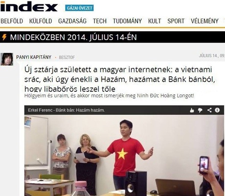 Chàng trai 9X Việt bất ngờ khiến báo chí Hungary “dậy sóng” - 1 Chàng trai 9X Việt bất ngờ khiến báo chí Hungary “dậy sóng”