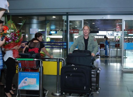 Nghệ sĩ người Pháp tỏ ra rất thân thiện