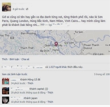 Tên facebook của Ngọc Sơn thậm chí từng là chủ đề châm biếm, mỉa mai của một số người.