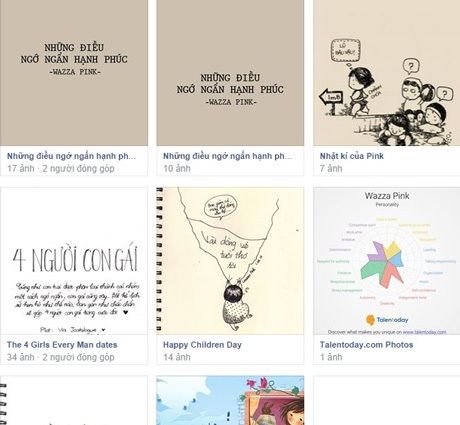 Các sản phẩm được Tố Uyên giới thiệu trên facebook cá nhân.