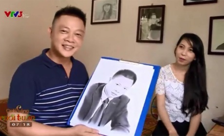 MC Quang Minh và tác phẩm do Nguyễn Thị Phượng thể hiện.