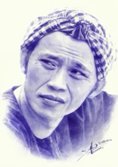 Danh hài Hoài Linh trong tác phẩm của Tuấn Bảo.