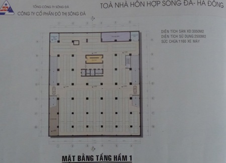 Thiết kế tầng hầm H1 làm chỗ để xe máy bị biến thành kho hàng