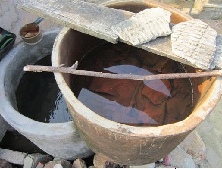 Nguồn nước ở đây bị nhiễm phèn nặng