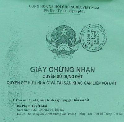 UBND huyện Sóc Sơn bị "tố" cấp sổ đỏ sai quy định - 2 Giấy chứng nhận QSDĐ được cấp khi mảnh đất còn đang tranh chấp