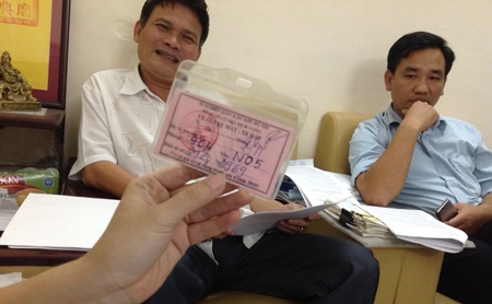 Chiếc vé xe mà Xí nghiệp đưa ra người dân tại tòa nhà 17T11 không hề biết