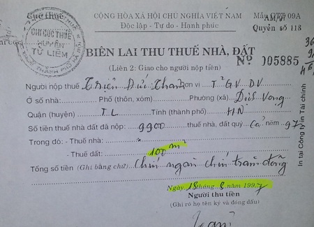 Yêu cầu làm rõ vụ hơn 20 năm sống cơ cực vì không được cấp sổ đỏ - 3 Hàng năm 11 hộ dân đều thực hiện đầy đủ nghĩa vụ tài chính